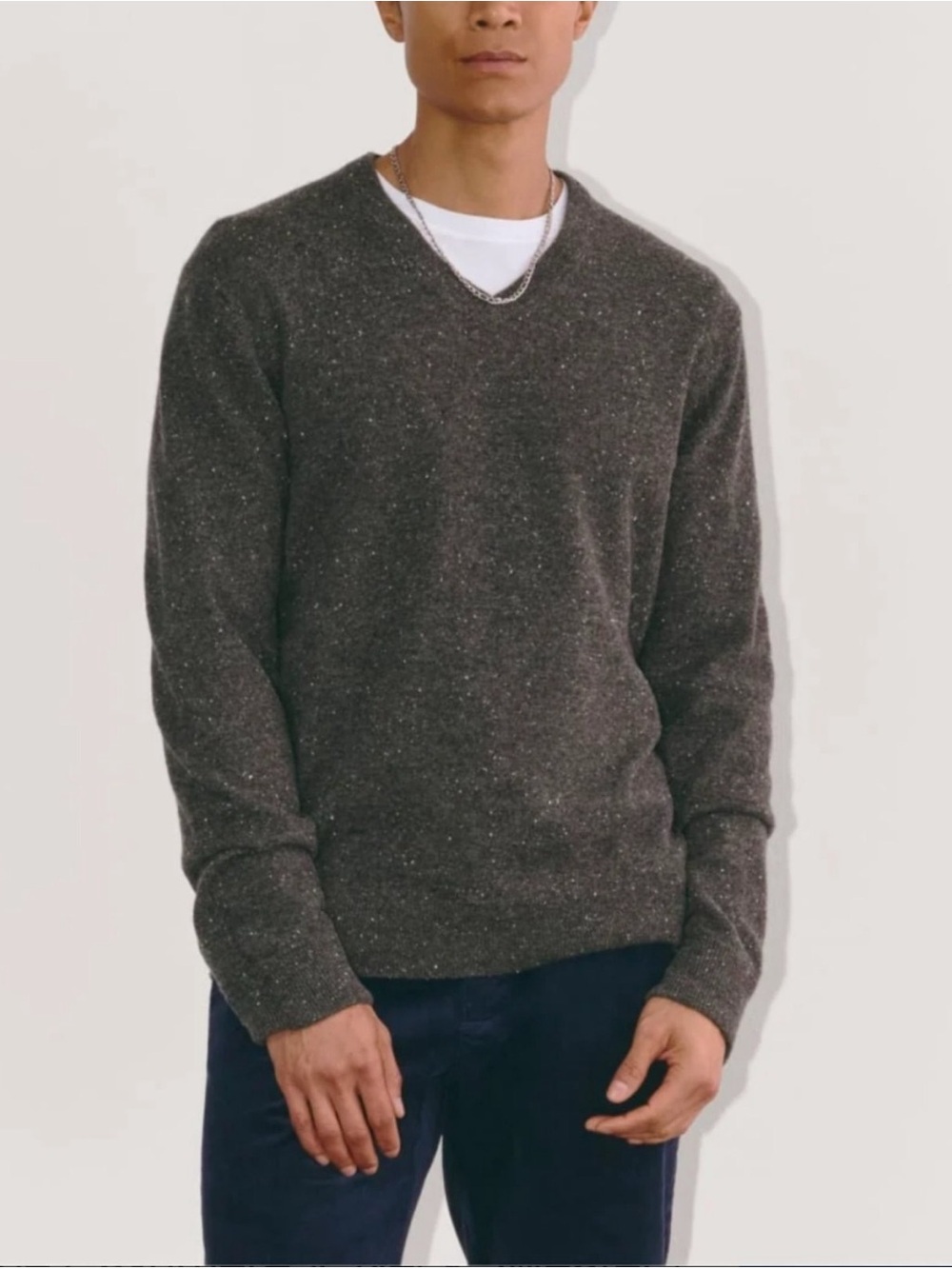 Everlane 100% Cashmere V Neck Men's Sweater